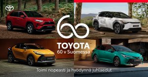 Tervetuloa juhlistamaan Toyotan 60 vuotta Suomessa